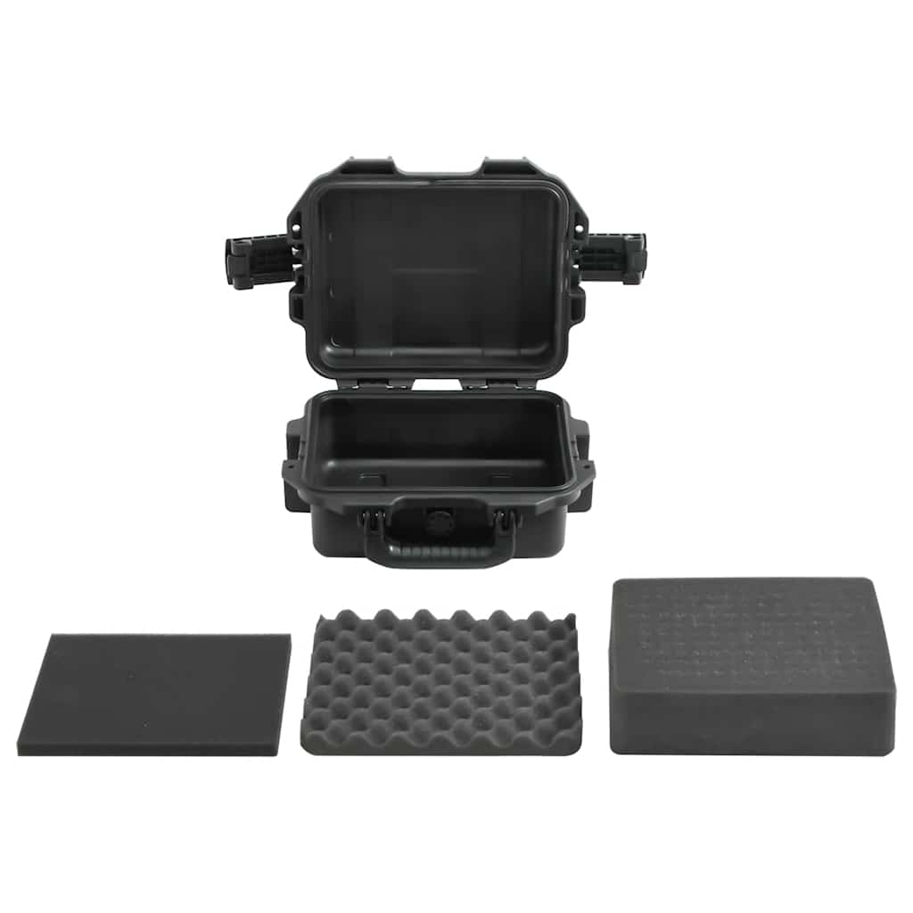 vidaXL Koffer für Flugreise Tragbar Schwarz 30x24,5x12,5 cm PP
