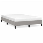 vidaXL Bettgestell ohne Matratze Hellgrau 120x190 cm Stoff