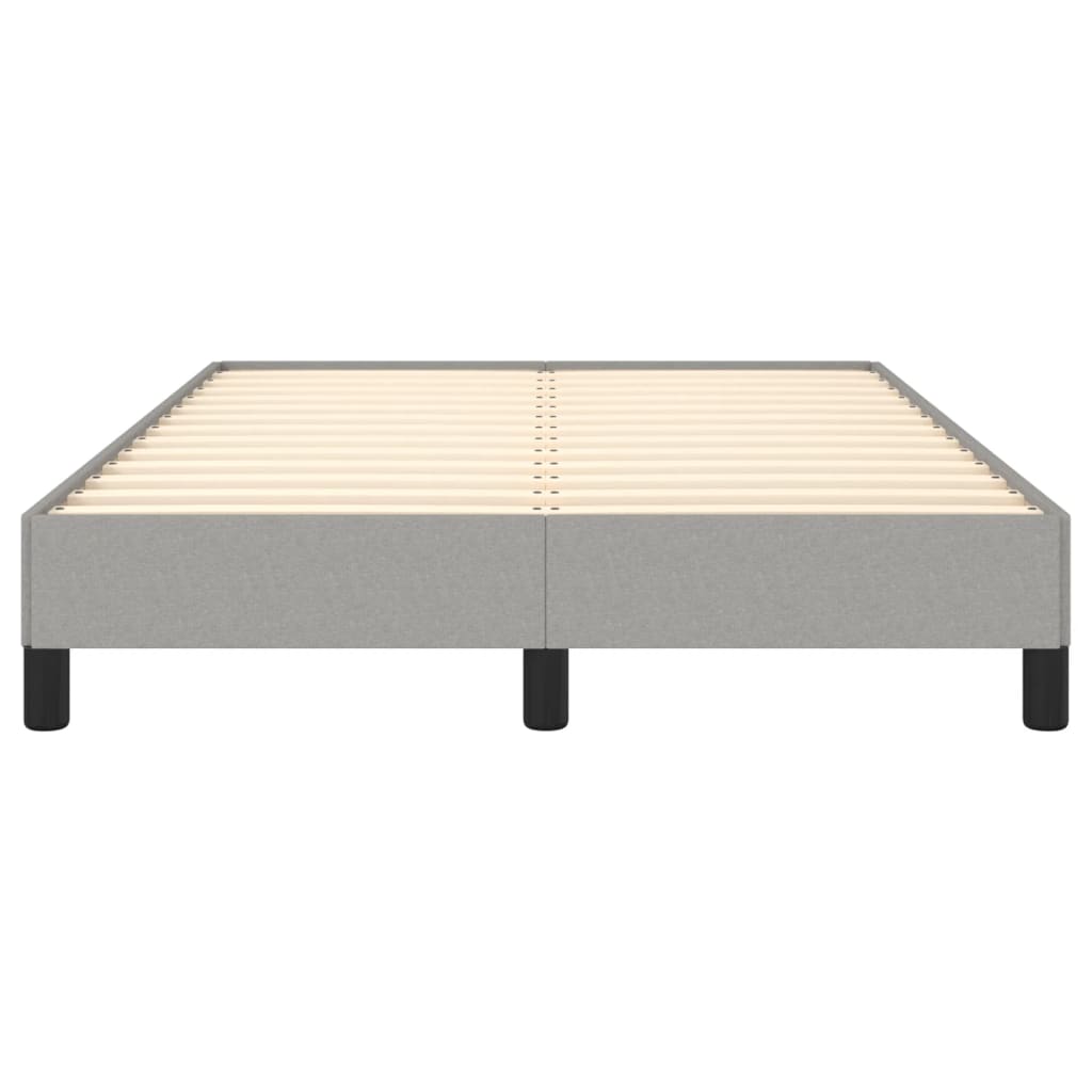 vidaXL Bettgestell ohne Matratze Hellgrau 120x190 cm Stoff
