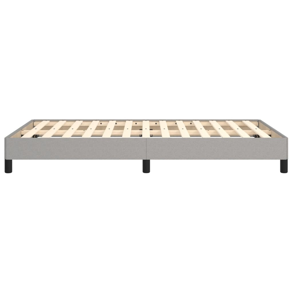 vidaXL Bettgestell ohne Matratze Hellgrau 120x190 cm Stoff