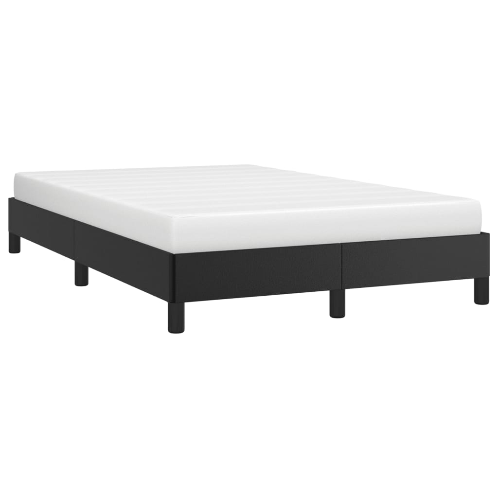 vidaXL Bettgestell ohne Matratze Schwarz 120x190 cm Kunstleder