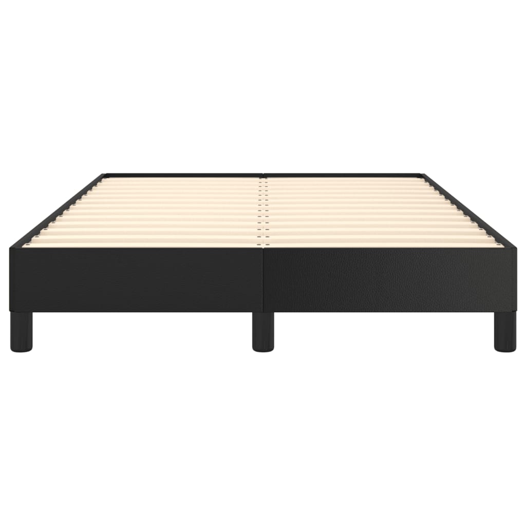 vidaXL Bettgestell ohne Matratze Schwarz 120x190 cm Kunstleder
