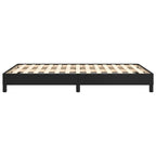 vidaXL Bettgestell ohne Matratze Schwarz 120x190 cm Kunstleder