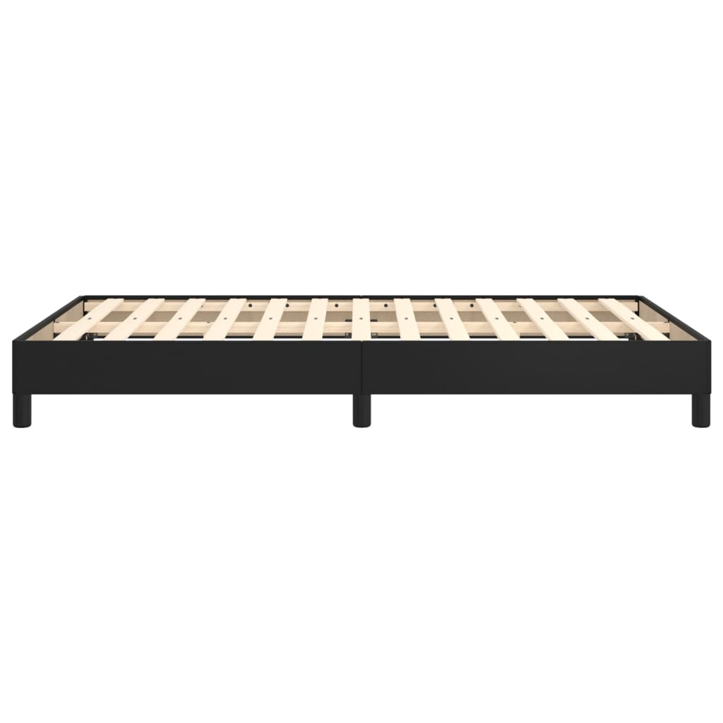 vidaXL Bettgestell ohne Matratze Schwarz 120x190 cm Kunstleder