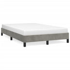vidaXL Bettgestell ohne Matratze Hellgrau 120x190 cm Samt