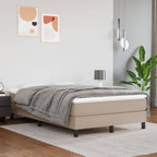 vidaXL Boxspringbett Matratze Cappuccino-Braun 120x190 cm Kunstleder