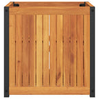 vidaXL Pflanzkübel 45x45x44 cm Massivholz Akazie und Stahl