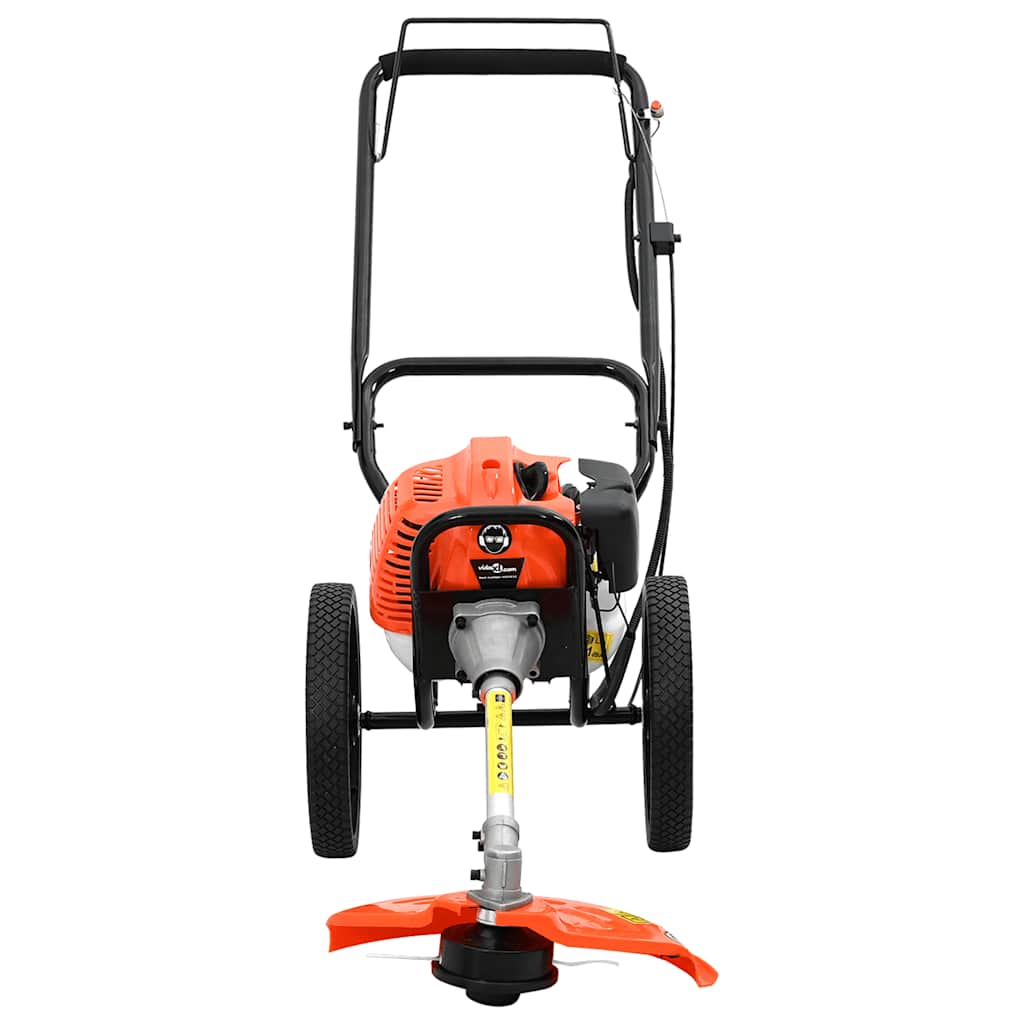 vidaXL Freischneider mit Rädern Orange 52 cm³ 1,45 kW