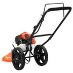 vidaXL Freischneider mit Rädern Orange 52 cm³ 1,45 kW