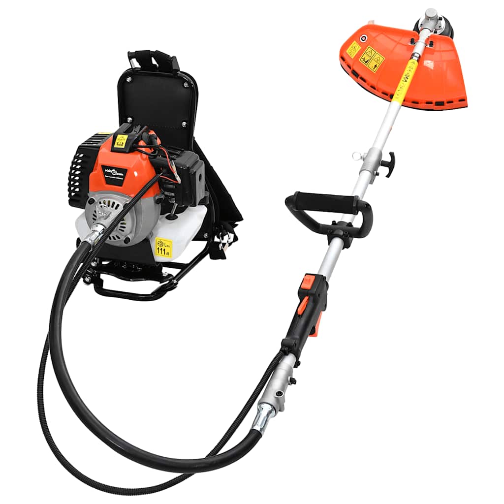 vidaXL Freischneider Rucksackdesign Orange 52 cm³ 1,45 kW