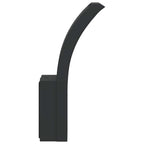 vidaXL LED-Außenwandleuchten 2 Stk. Schwarz Aluminiumdruckguss