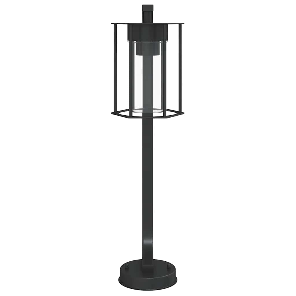 vidaXL Wegeleuchten 3 Stk. Schwarz 60 cm Edelstahl
