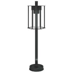 vidaXL Wegeleuchten 3 Stk. Schwarz 60 cm Edelstahl