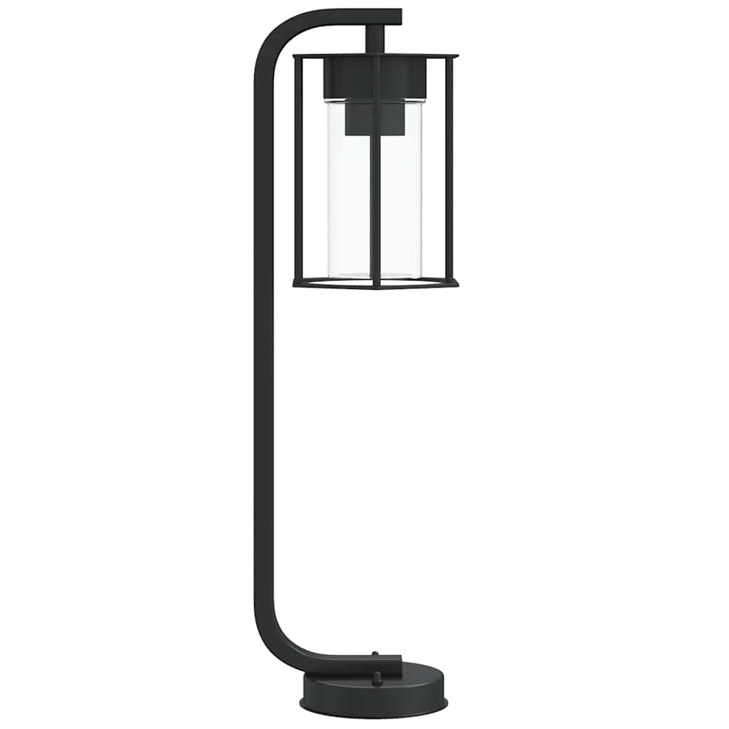 vidaXL Wegeleuchten 3 Stk. Schwarz 60 cm Edelstahl