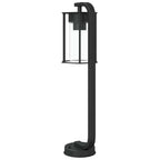 vidaXL Wegeleuchten 3 Stk. Schwarz 60 cm Edelstahl