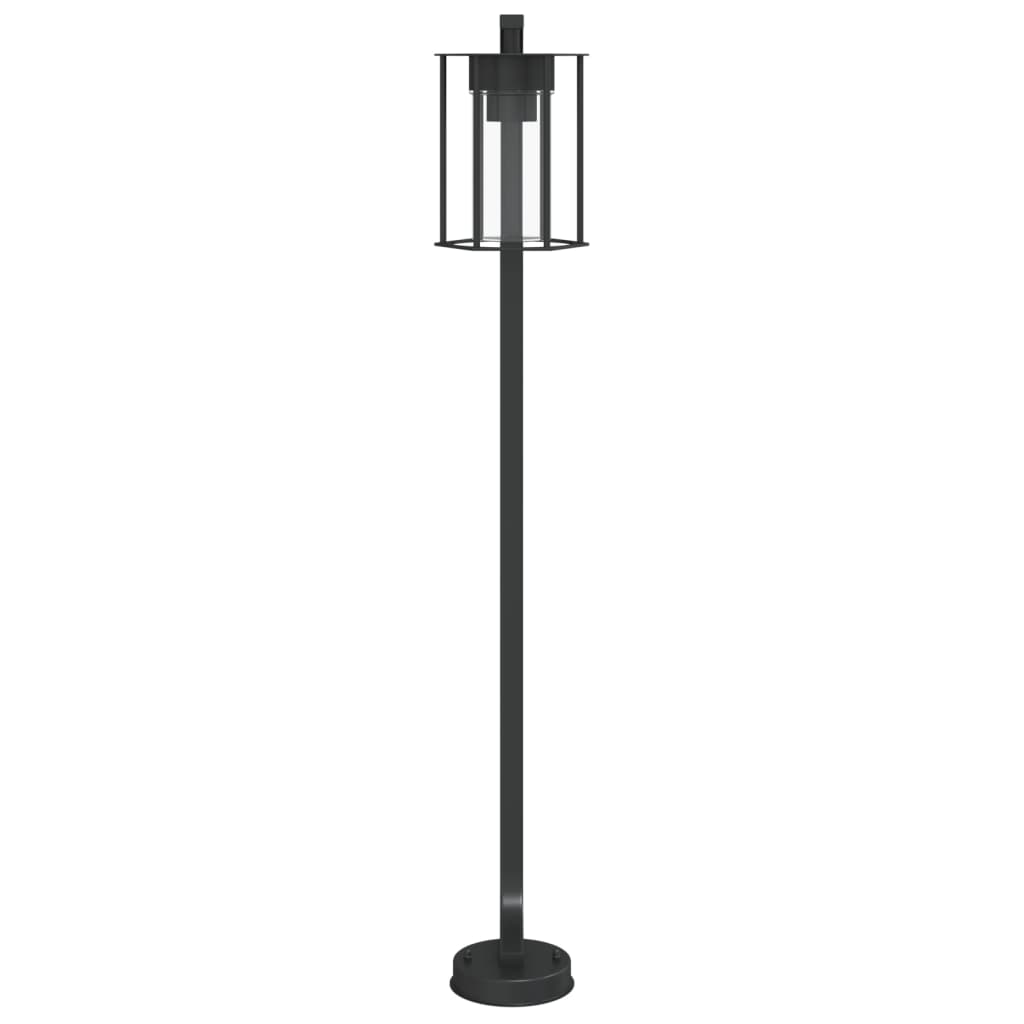 vidaXL Wegeleuchte Schwarz 100 cm Edelstahl