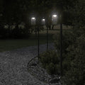 vidaXL Wegeleuchte Schwarz 100 cm Edelstahl