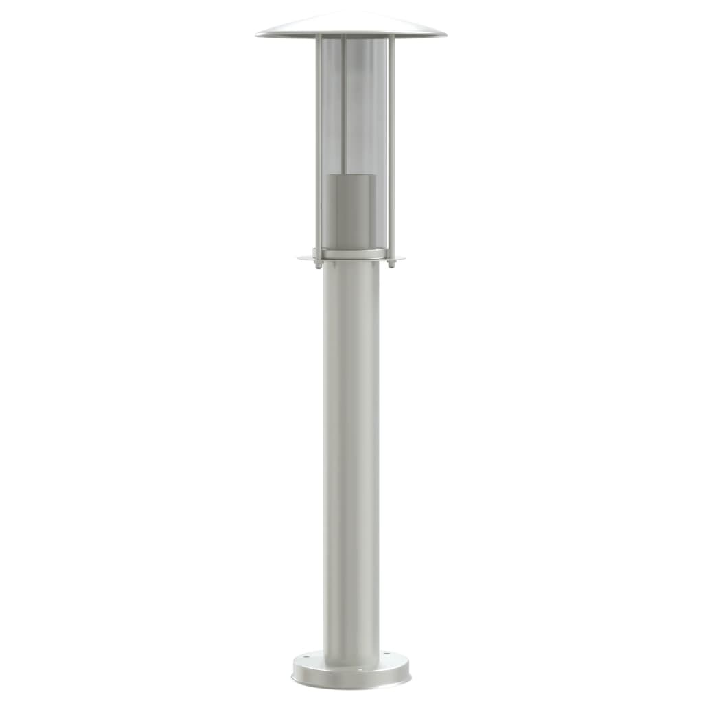 vidaXL Wegeleuchte Silbern 60 cm Edelstahl