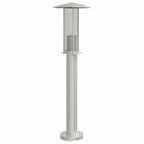 vidaXL Wegeleuchten 3 Stk. Silbern 60 cm Edelstahl