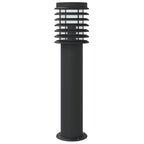 vidaXL Wegeleuchte mit Bewegungsmelder Schwarz 60 cm Edelstahl