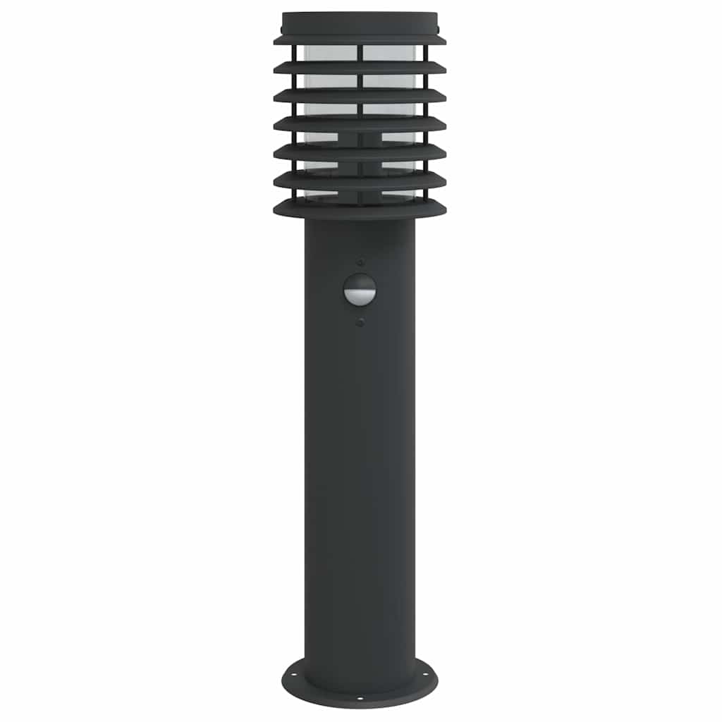 vidaXL Wegeleuchten mit Bewegungsmelder 3 Stk. Schwarz 60 cm Edelstahl