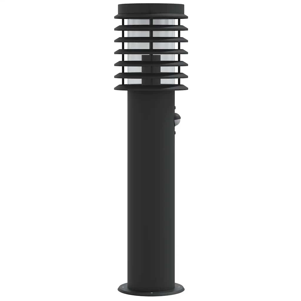 vidaXL Wegeleuchten mit Bewegungsmelder 3 Stk. Schwarz 60 cm Edelstahl