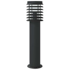 vidaXL Wegeleuchten mit Bewegungsmelder 3 Stk. Schwarz 60 cm Edelstahl