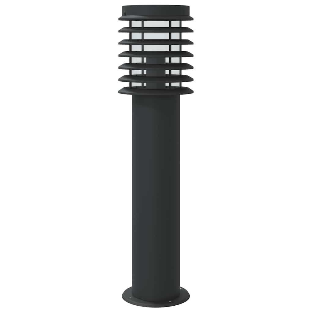 vidaXL Wegeleuchten mit Bewegungsmelder 3 Stk. Schwarz 60 cm Edelstahl