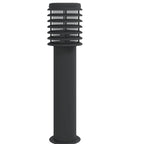 vidaXL Wegeleuchten mit Steckdose 3 Stk. Schwarz 60 cm Edelstahl