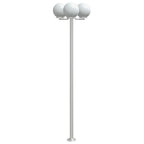 vidaXL Wegeleuchten 2 Stk. Silbern 215 cm Edelstahl