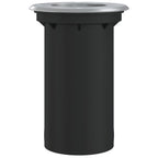 vidaXL Bodeneinbauleuchte Rund Schwarz 10,5x10,5 cm Aludruckguss