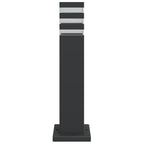 vidaXL Wegeleuchten 3 Stk. Schwarz 50 cm Aluminium