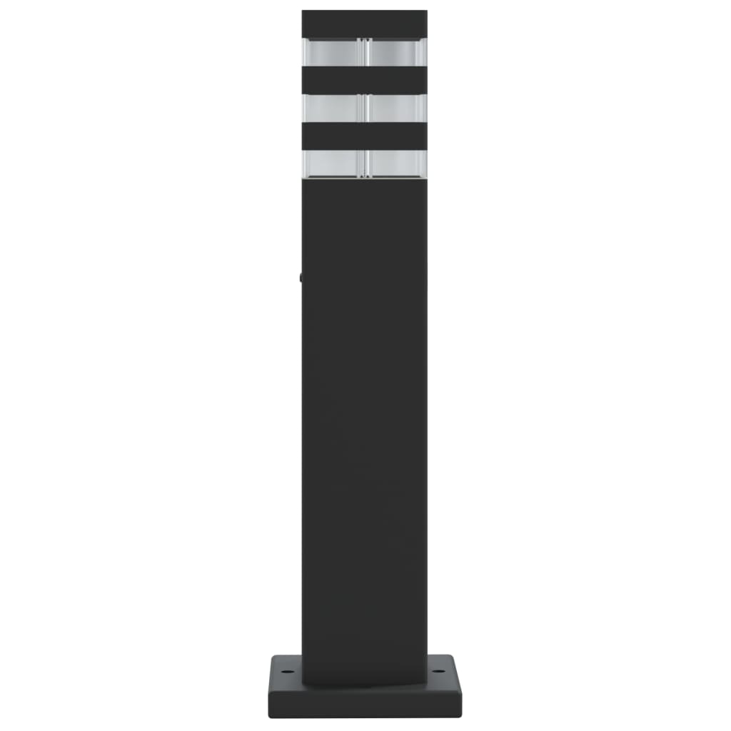 vidaXL Wegeleuchten 3 Stk. Schwarz 50 cm Aluminium