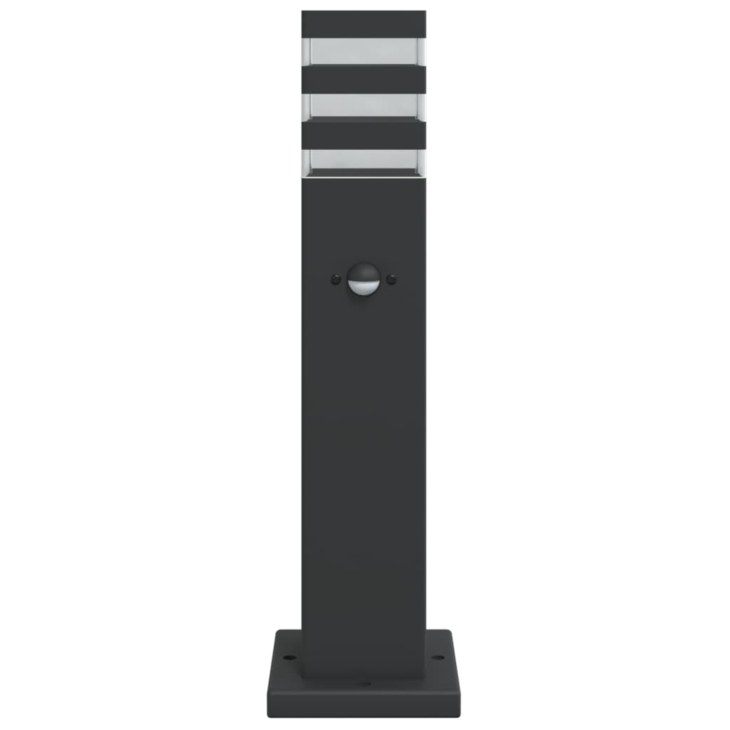 vidaXL Wegeleuchte mit Bewegungsmelder Schwarz 50 cm Aluminium