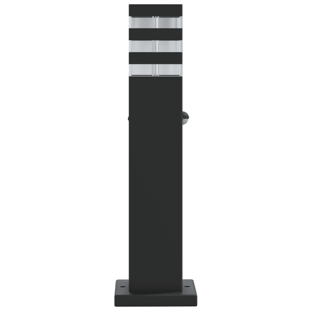 vidaXL Wegeleuchte mit Bewegungsmelder Schwarz 50 cm Aluminium