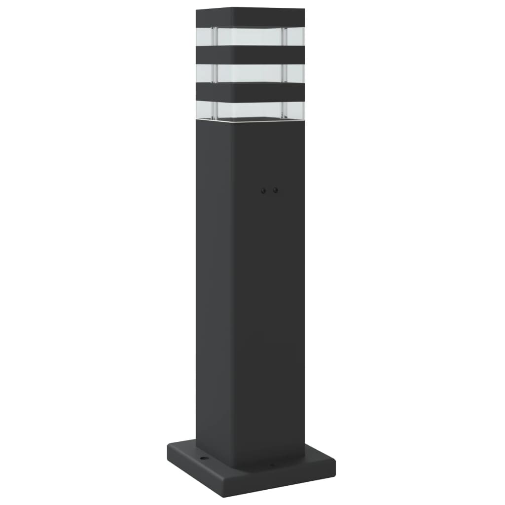 vidaXL Wegeleuchte mit Bewegungsmelder Schwarz 50 cm Aluminium