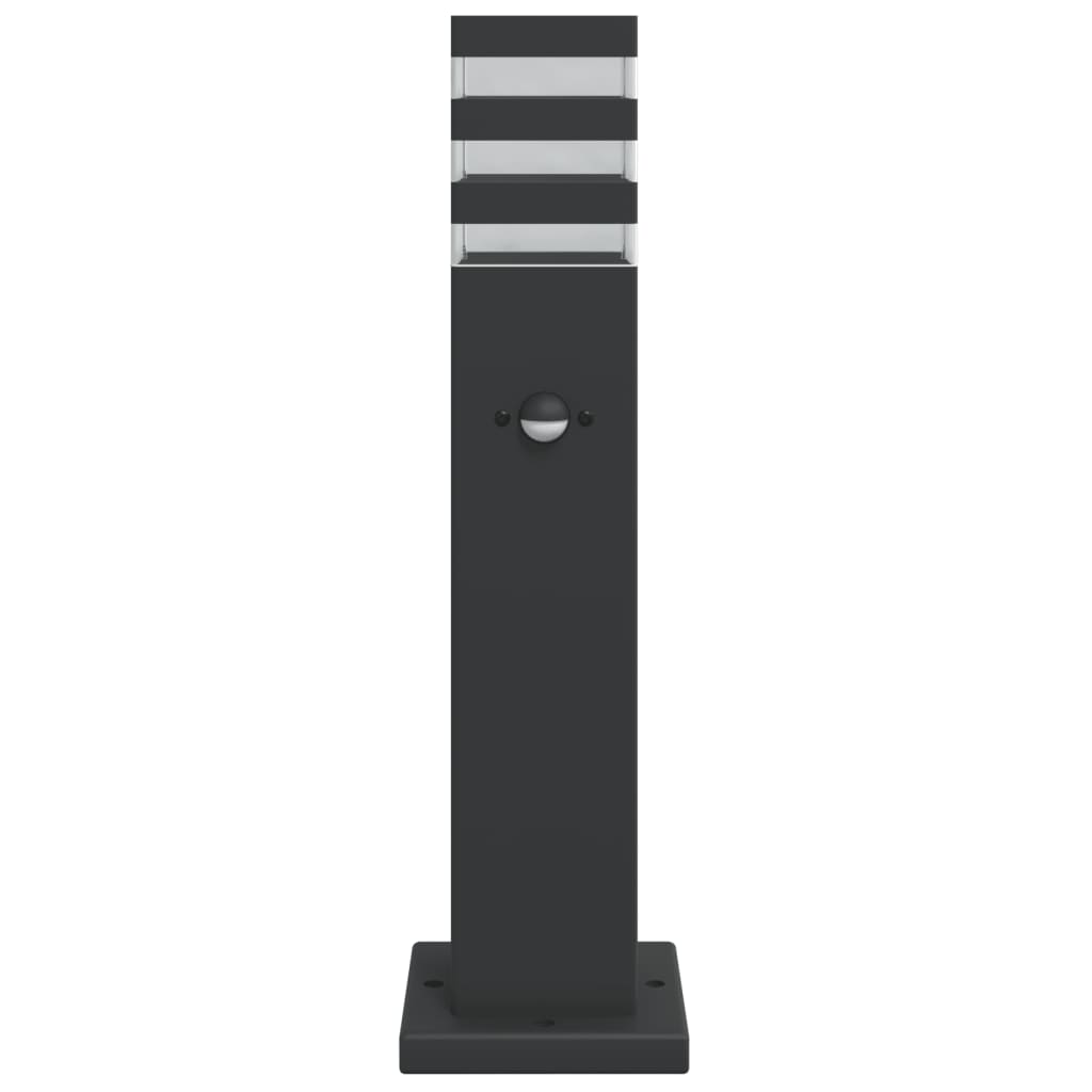 vidaXL Wegeleuchten mit Bewegungsmelder 3 Stk. Schwarz 50 cm Aluminium