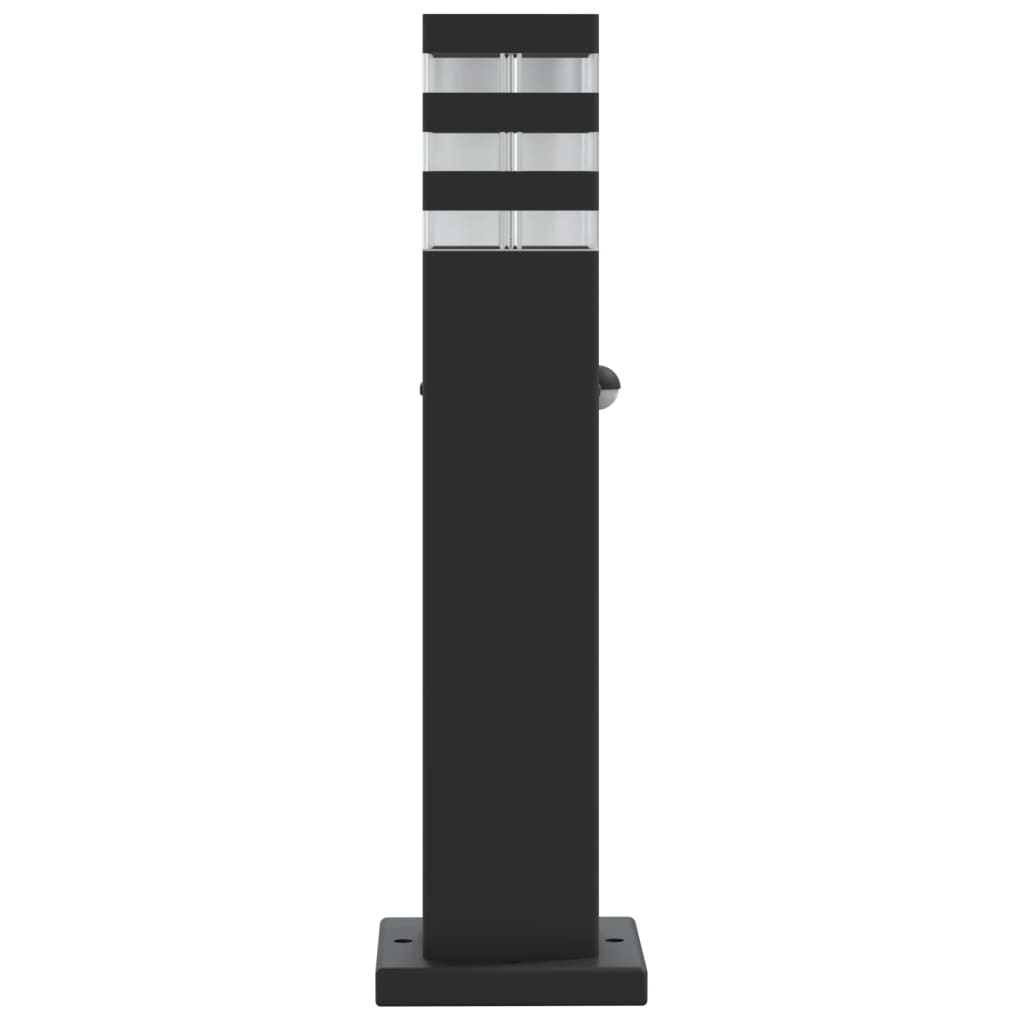 vidaXL Wegeleuchten mit Bewegungsmelder 3 Stk. Schwarz 50 cm Aluminium