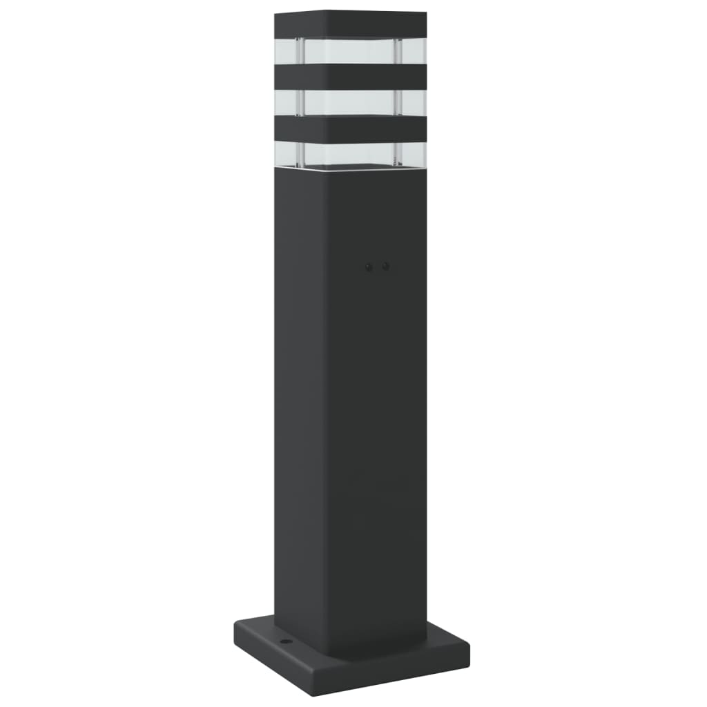 vidaXL Wegeleuchten mit Bewegungsmelder 3 Stk. Schwarz 50 cm Aluminium
