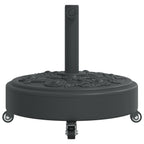 vidaXL Sonnenschirmständer mit Rollen für Ø38/48 mm Mast 27 kg Rund