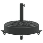 vidaXL Sonnenschirmständer mit Rollen für Ø38/48 mm Mast 27 kg Rund