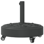vidaXL Sonnenschirmständer mit Rollen für Ø38/48 mm Mast 27 kg Rund