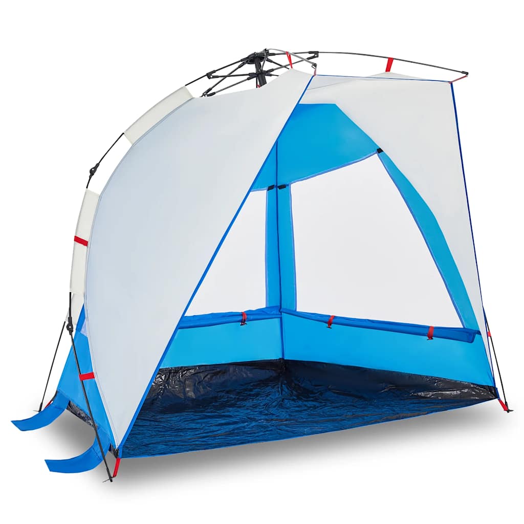 vidaXL Strandzelt 2 Personen Azurblau Quick Release Wasserdicht