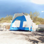 vidaXL Strandzelt 2 Personen Azurblau Quick Release Wasserdicht