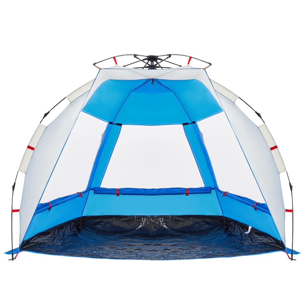 vidaXL Strandzelt 2 Personen Azurblau Quick Release Wasserdicht