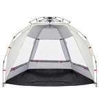 vidaXL Strandzelt 2 Personen Grau Quick Release Wasserdicht