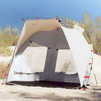 vidaXL Strandzelt 2 Personen Grau Quick Release Wasserdicht
