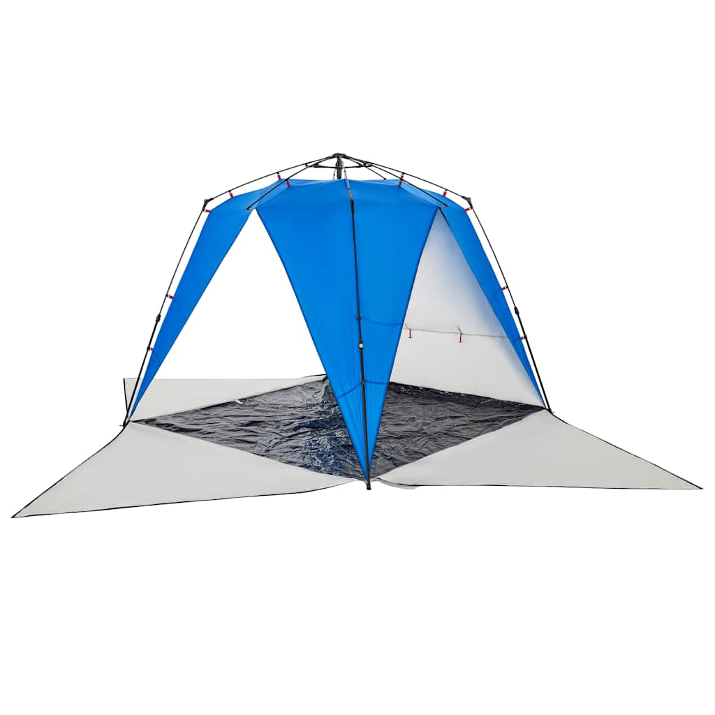 vidaXL Strandzelt 4 Personen Azurblau Quick Release Wasserdicht