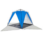 vidaXL Strandzelt 4 Personen Azurblau Quick Release Wasserdicht
