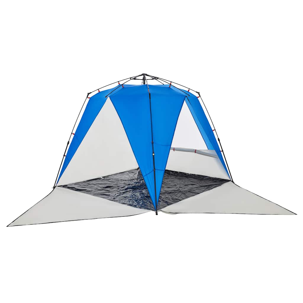 vidaXL Strandzelt 4 Personen Azurblau Quick Release Wasserdicht
